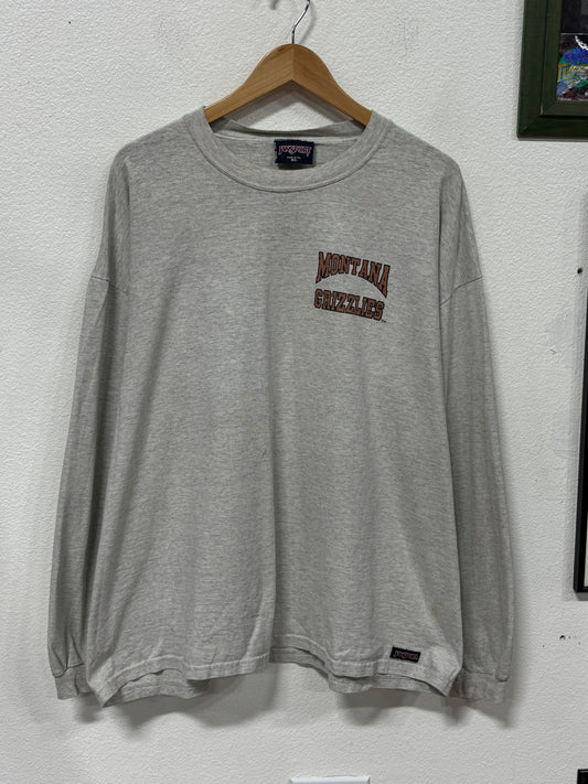 Vintage 90's Jansport University of Montana Grizzlies Long Sleeve Shirt Size XL
