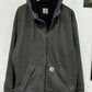 Carhartt Classic Logo Grey Heavyweight Zip Up Hoodie Size XL