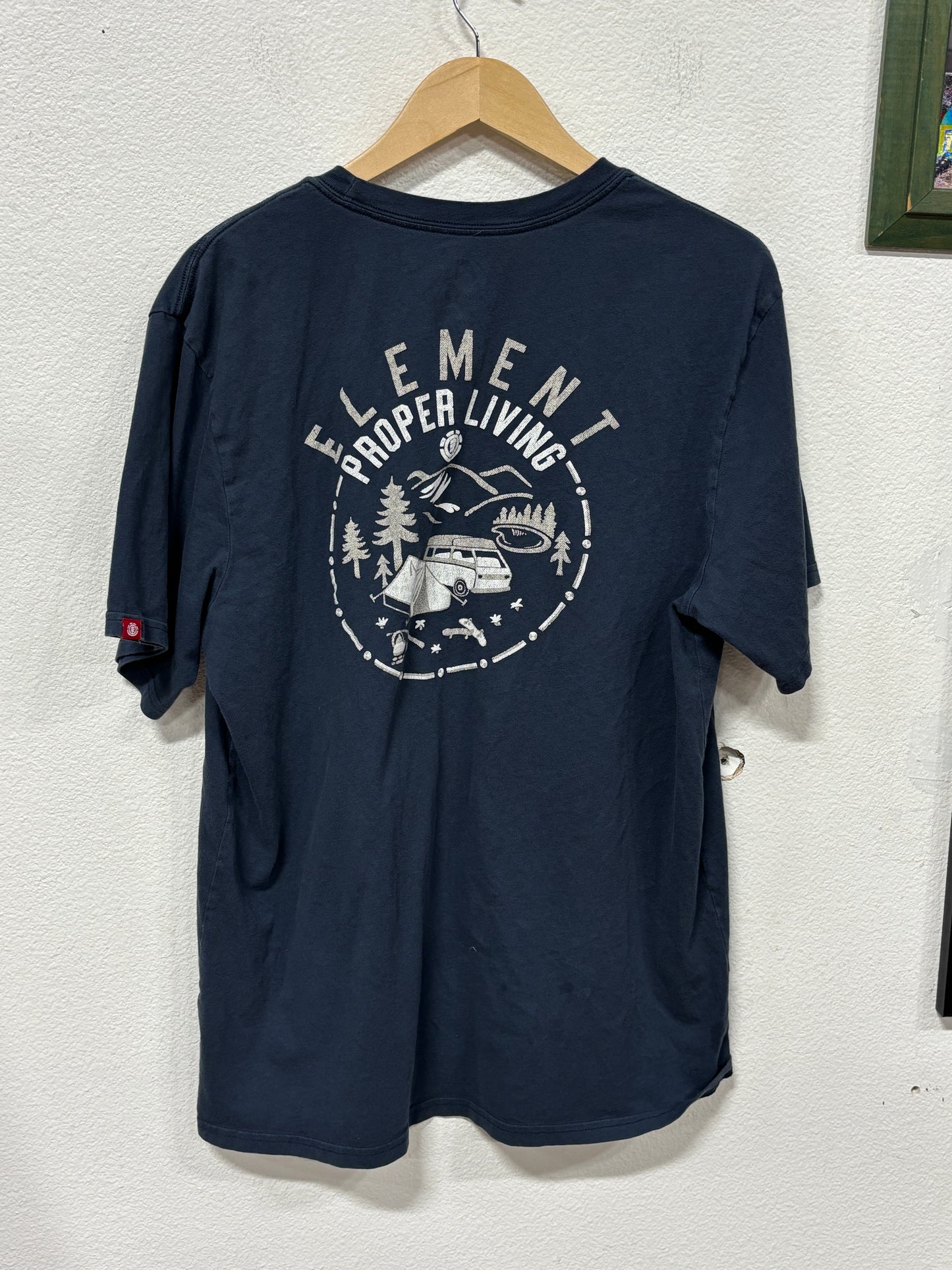 Vintage Y2K Element Skate Company Proper Living Tee Size XL