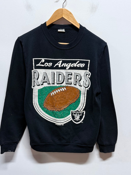 Vintage 80's Los Angeles Raiders NFL Logo Crewneck Sweater Size Small