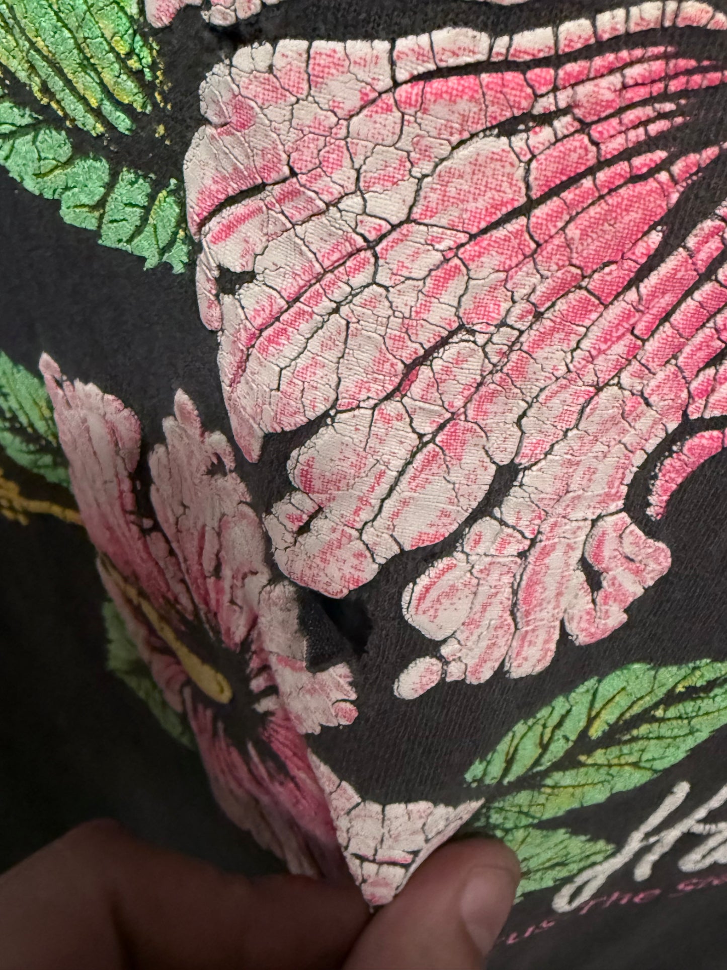 Vintage 90's Hawaii Hibiscus State Flower Nature Graphic Tee Size Large