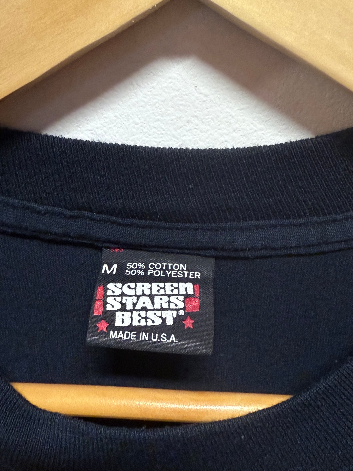 Vintage 1991 Wolf Pack Nature Graphic Tee Size Medium