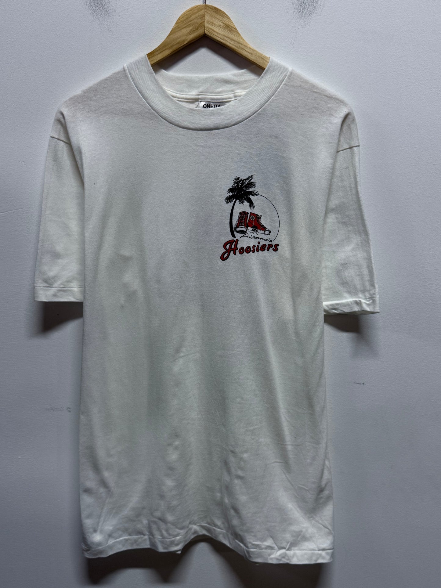 Vintage 90's Arizona Hoosiers Collegiate Sneaker Graphic Tee Size Large