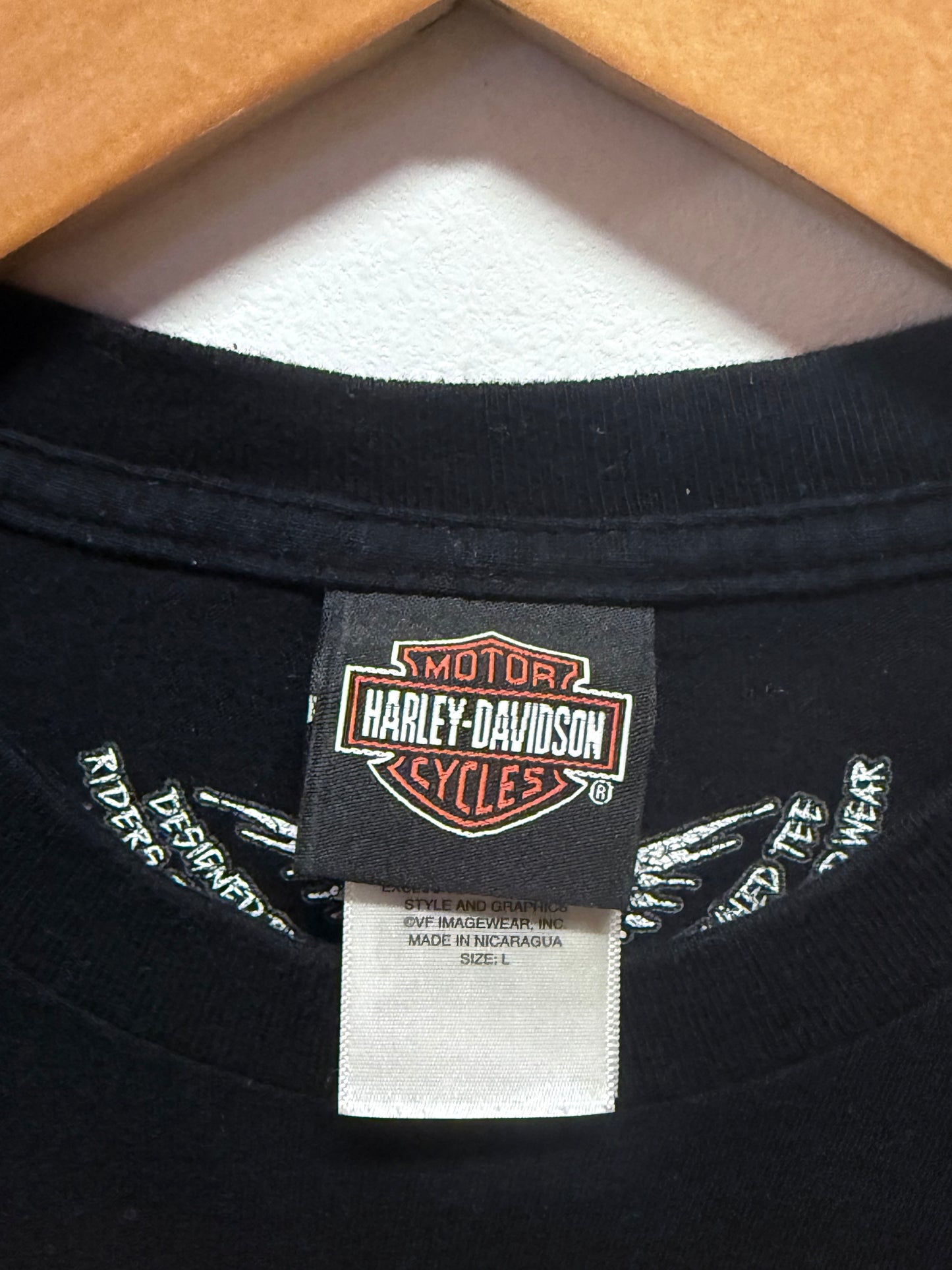 Harley Davidson British Columbia Canada Biker Graphic Tee Size Large