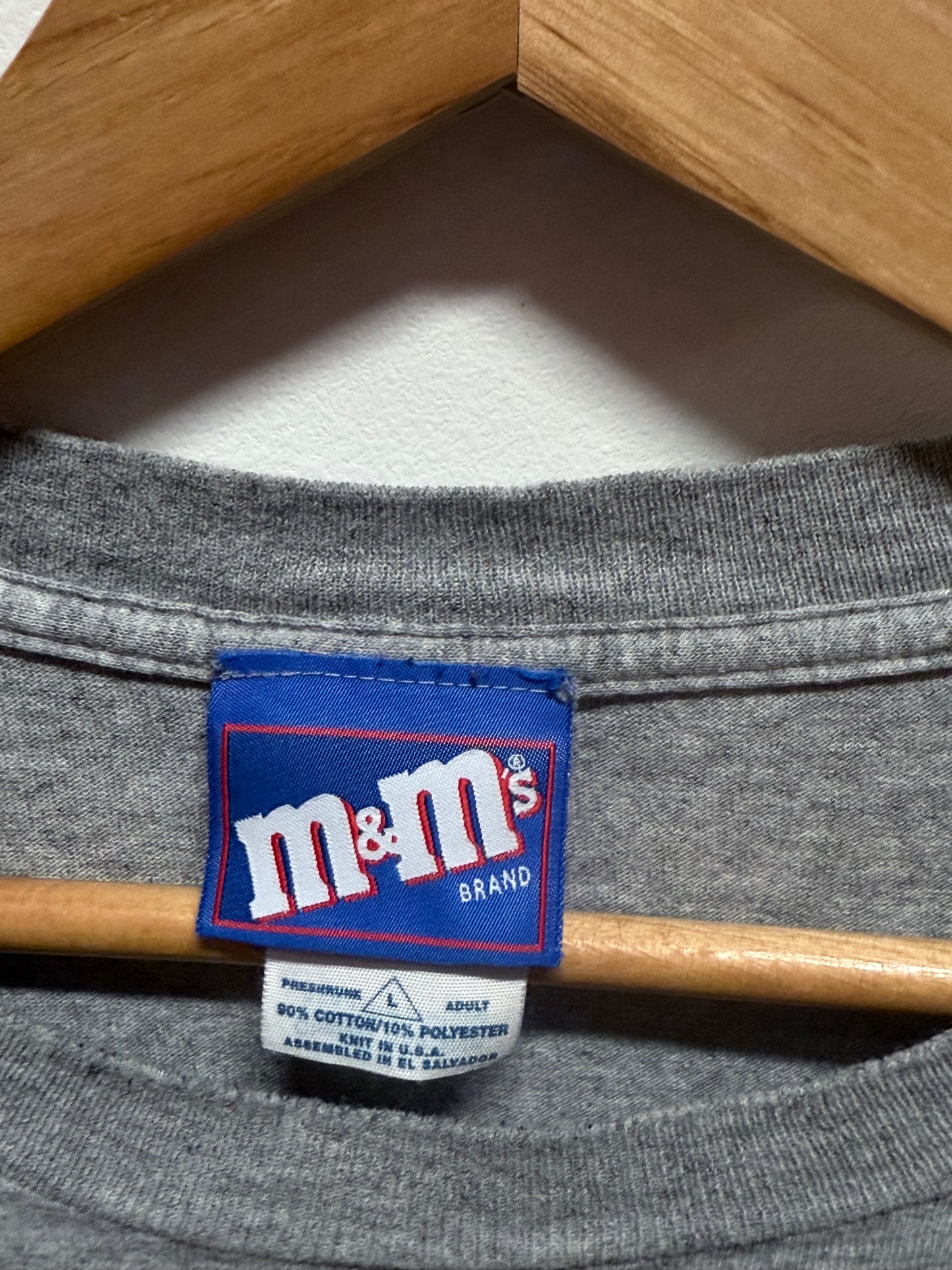 Vintage 90's M&M I'm With The Nut Peanut Candy Promo Tee Size Large