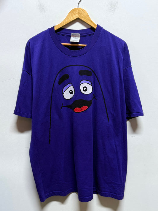 Vintage 90's McDonalds Grimace Purple Cartoon Graphic Tee Size XXL