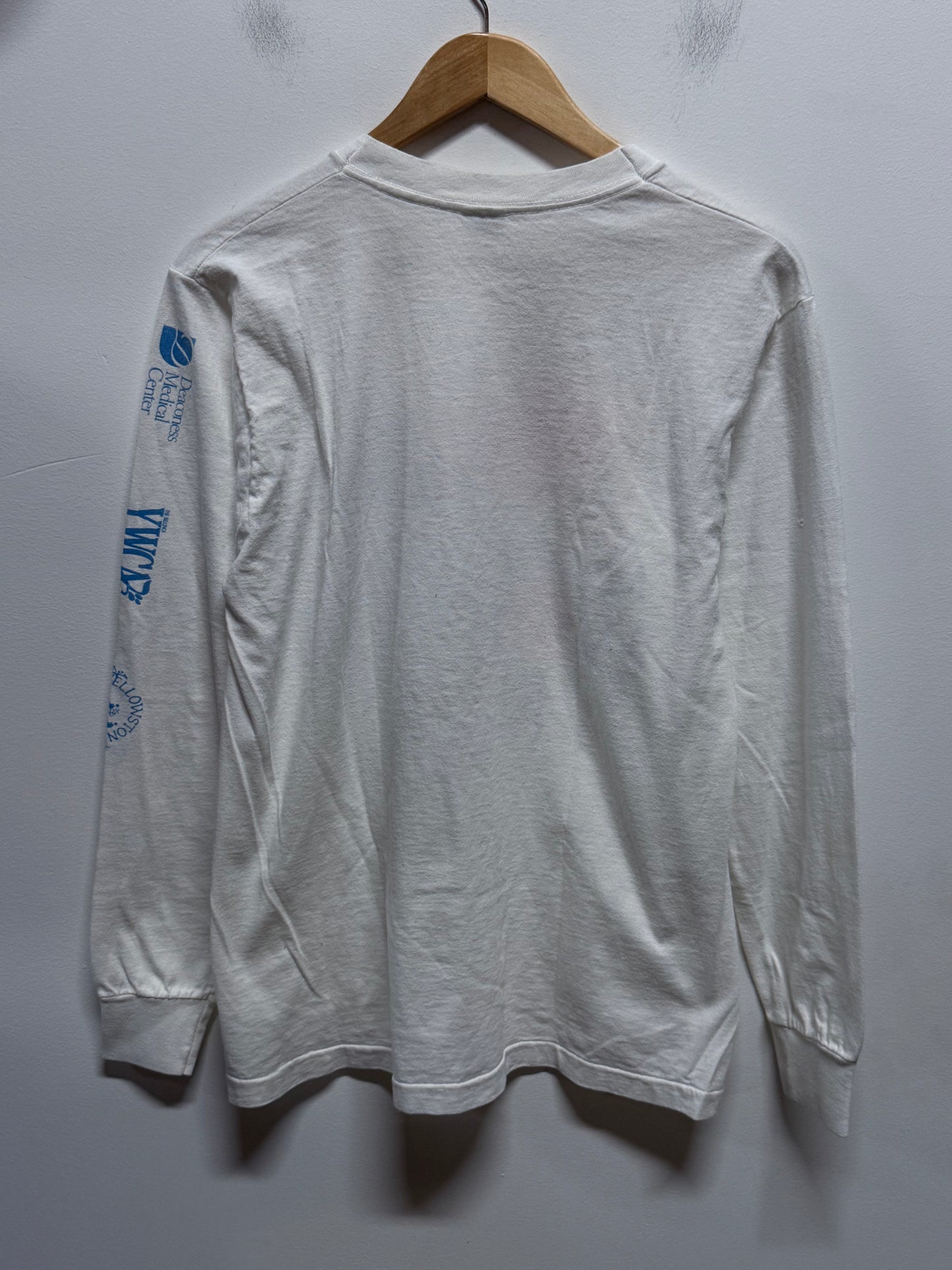 Vintage 1990 Montana Woman's Run Long Sleeve Marathon Shirt Size Large