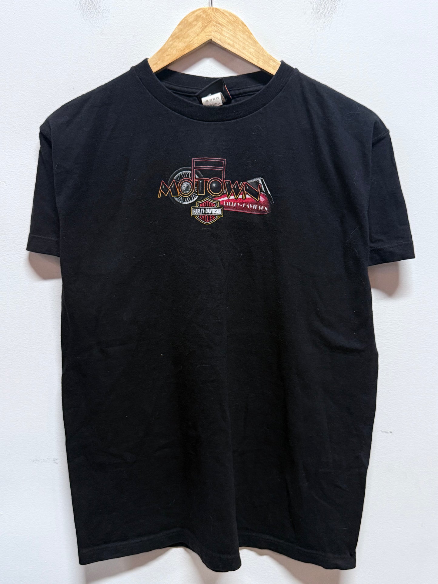 Harley Davidson Motown Detroit Michigan Biker Tee Size Large