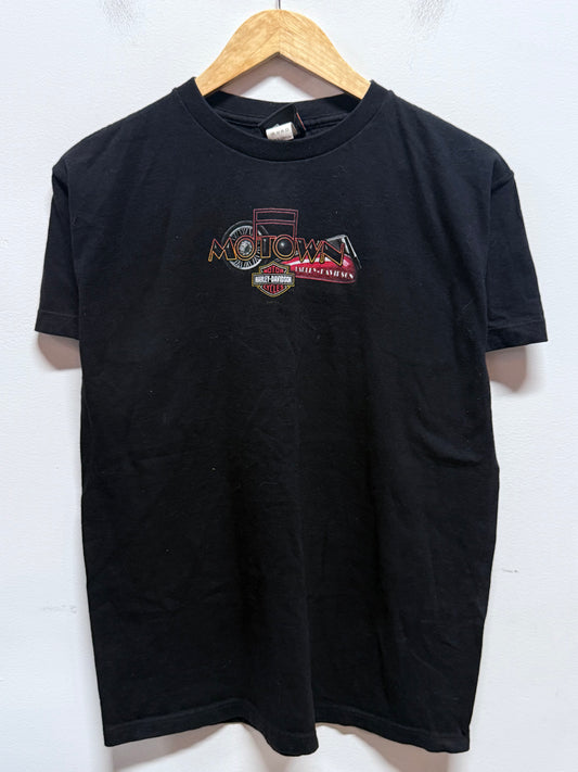 Harley Davidson Motown Detroit Michigan Biker Tee Size Large