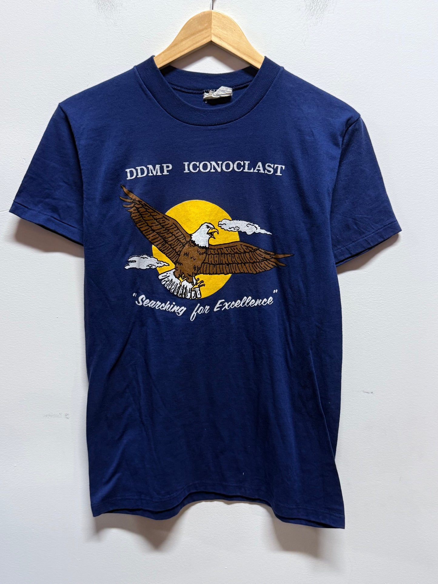Vintage 80's US Navy DDMP Iconoclast Eagle Graphic Tee Size Medium