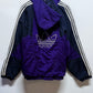 Vintage 90's Adidas Purple Full Zip Windbreaker Jacket Size Large