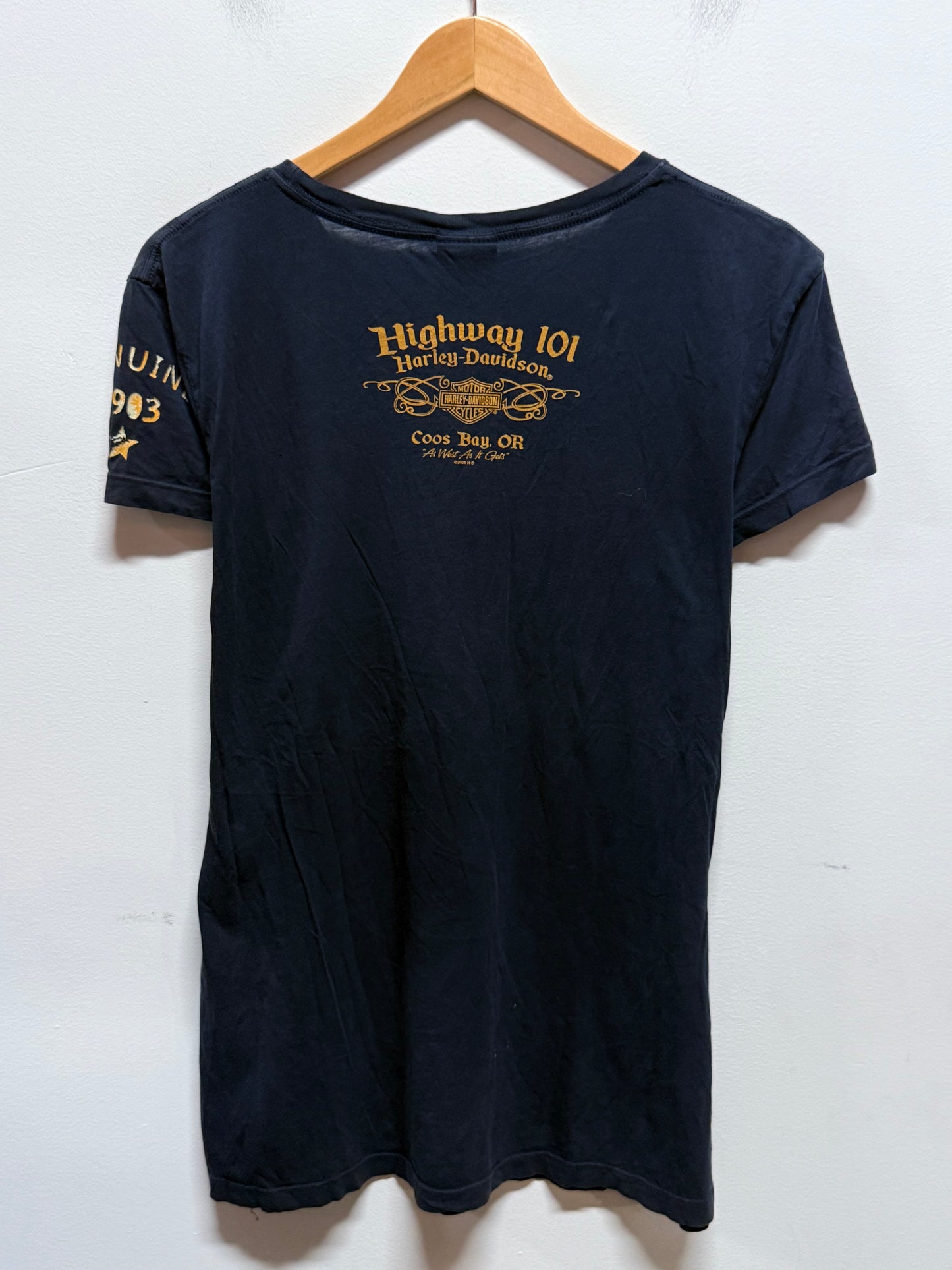 Harley Davidson Women's Highway 101 Oregon Biker Tee Size XXL