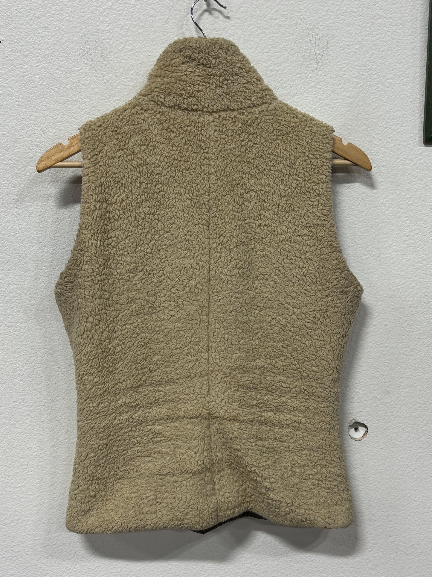 Patagonia Women's Brown Reversible Sherpa Zip Up Vest Size Small