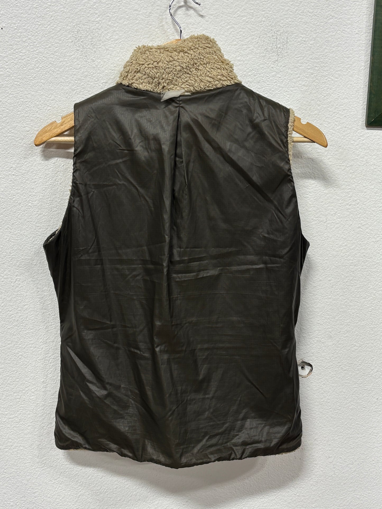 Patagonia Women's Brown Reversible Sherpa Zip Up Vest Size Small