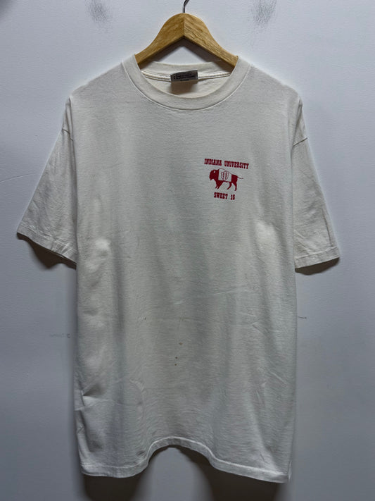 Vintage 1992 Indiana University Hoosiers Sweet 16 Basketball Tee Size XL