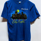 Vintage 80's Massachusetts City Lights Skyline Graphic Tee Size Medium