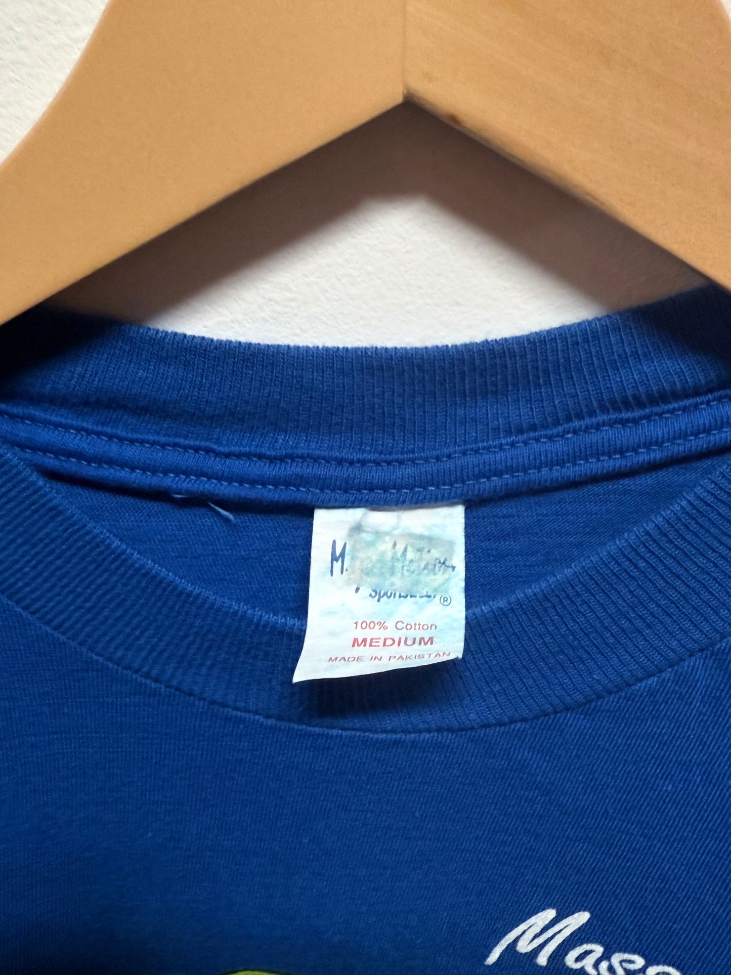 Vintage 80's Massachusetts City Lights Skyline Graphic Tee Size Medium