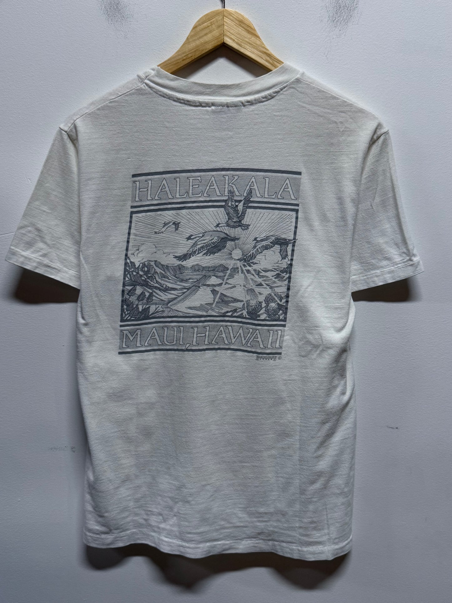 Vintage 90's Hawaiian Style Pocket Tee Size Medium