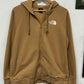 The North Face Women's Brown Classic Logo Zip Up Hoodie Size XL