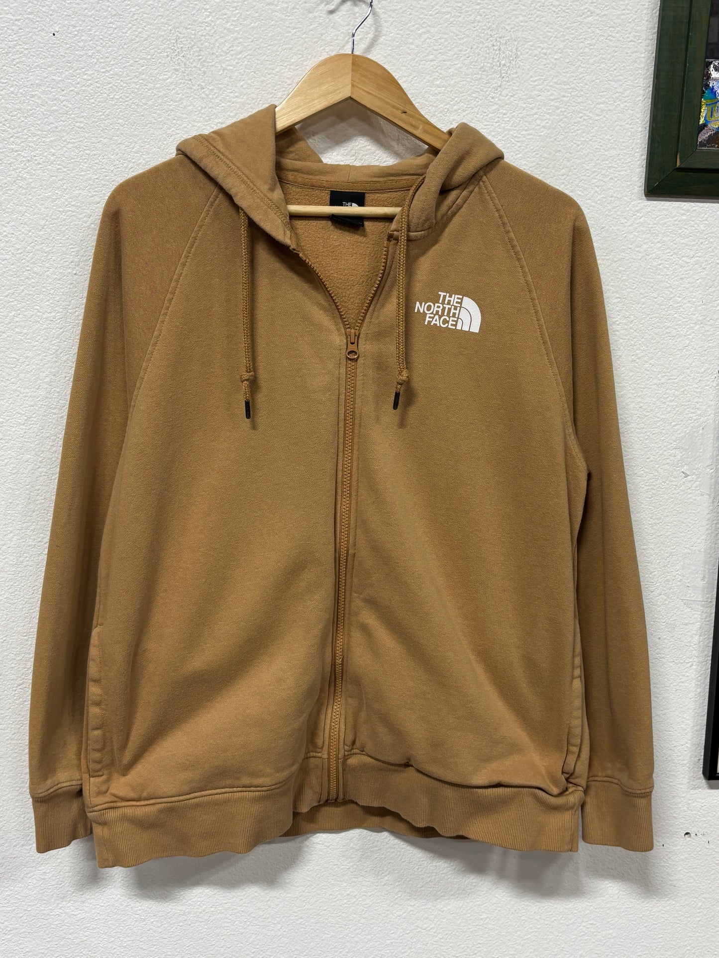 The North Face Women's Brown Classic Logo Zip Up Hoodie Size XL