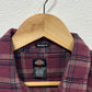 Dickies Red Flannel Button Up Shirt Size Medium
