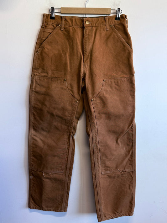 Carhartt Brown Double Knee Carpenter Pants Size 31x29