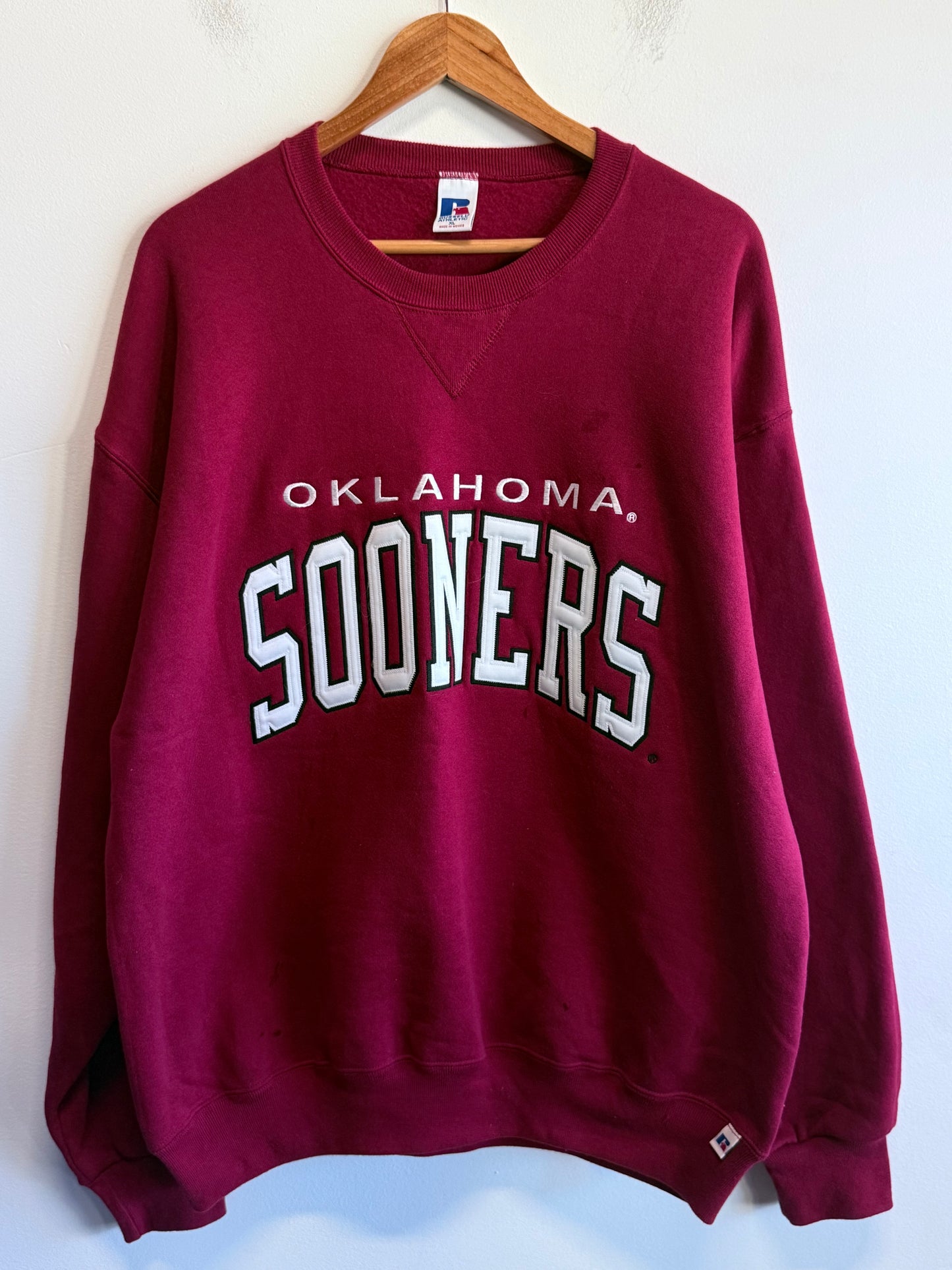 Vintage Russell Athletic Oklahoma Sooners Collegiate Sweater Size XL