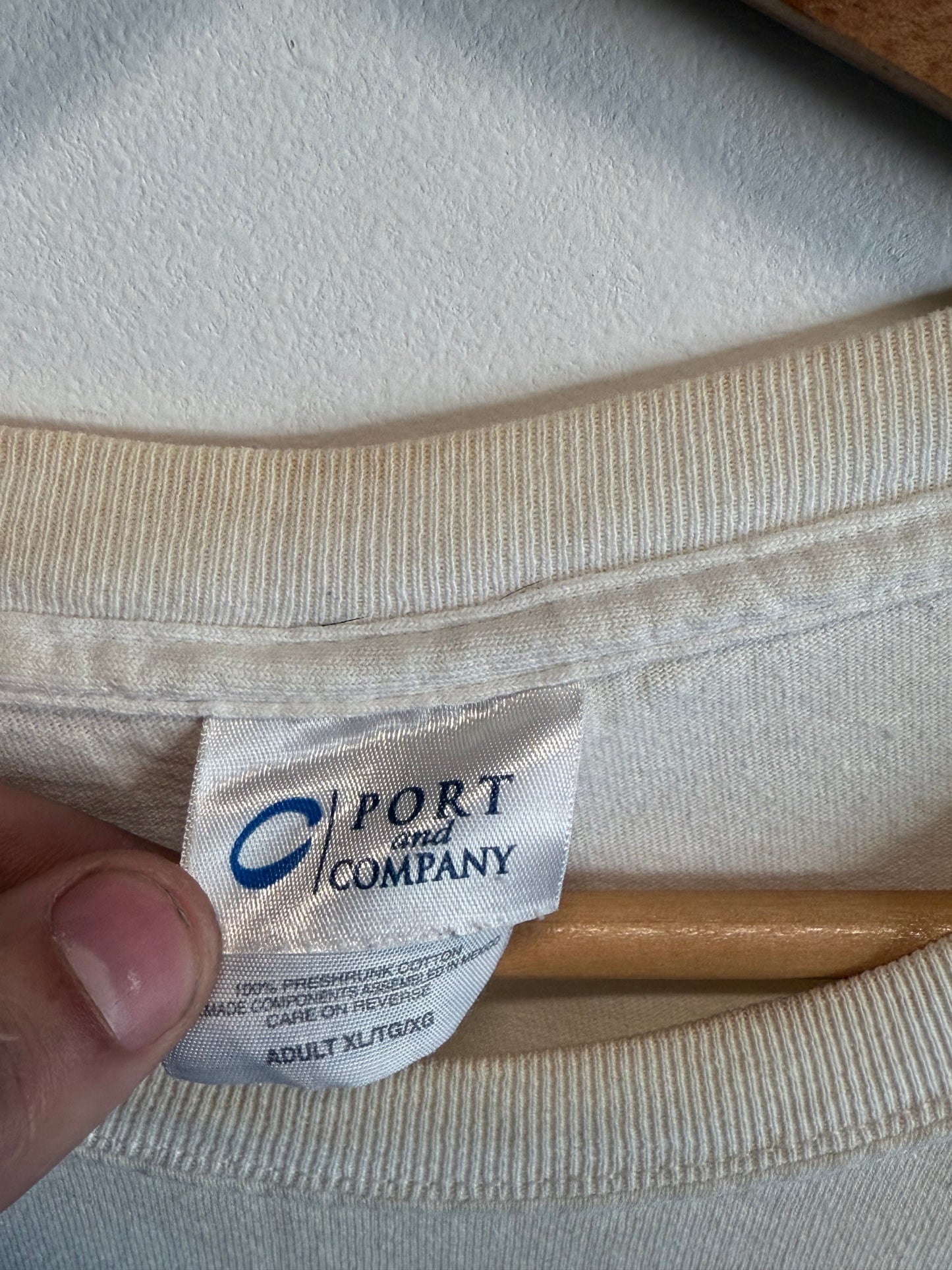 Vintage 2005 Patriots Eagles Superbowl 39 Football Graphic Tee Size XL