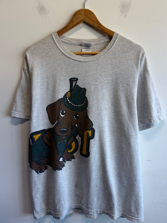 Vintage Y2K Cincinnati Octoberfest Oktoberfest Dog Graphic Tee Size Large