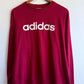 Vintage 90's Adidas Classic Spell Out Long Sleeve Shirt Size Large