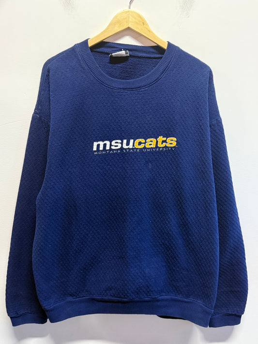 Vintage 80's Montana State University Crewneck Size Large