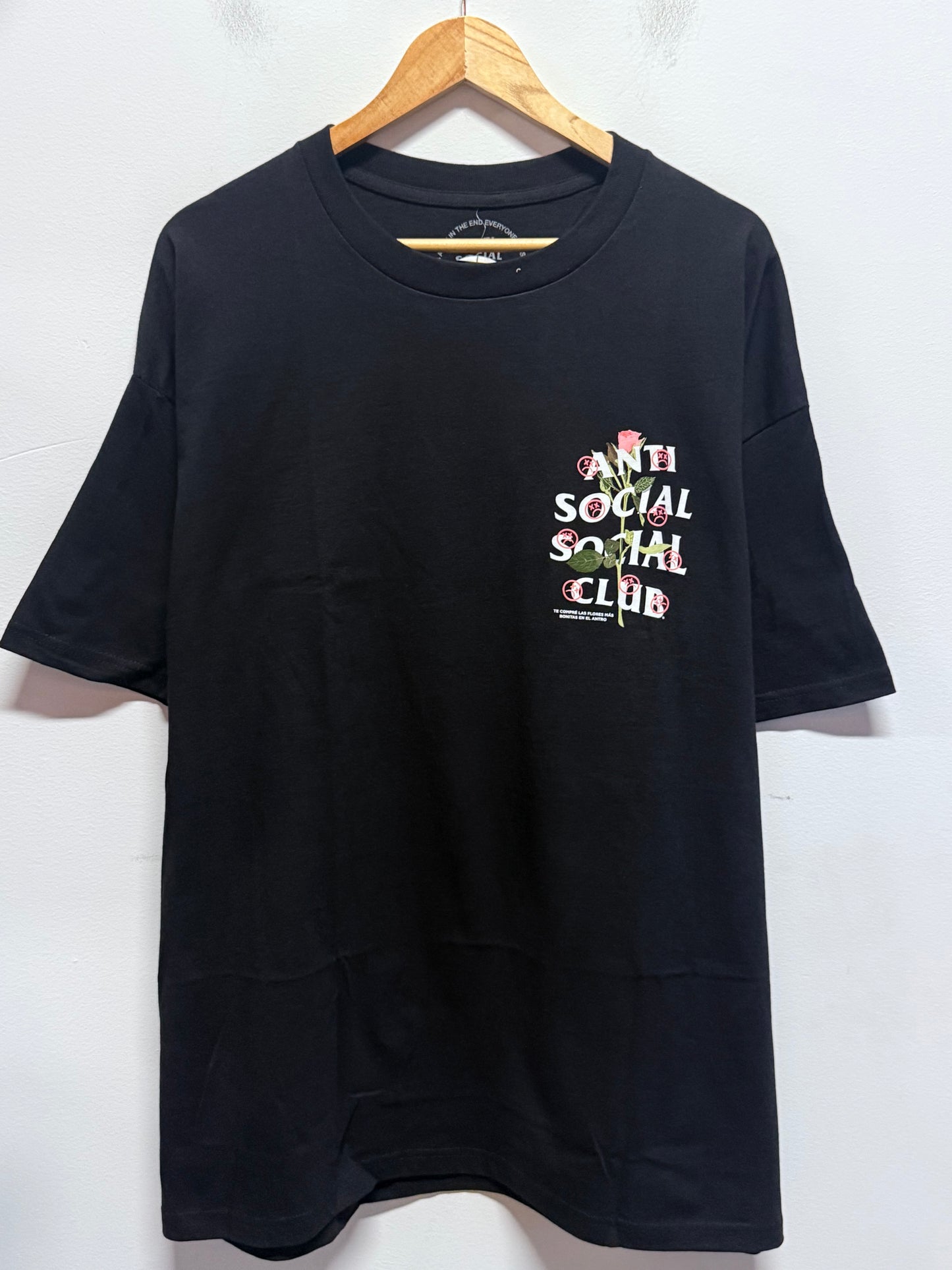 Anti Social Social Club Sadboyz Pink Rose Tee Size XXL