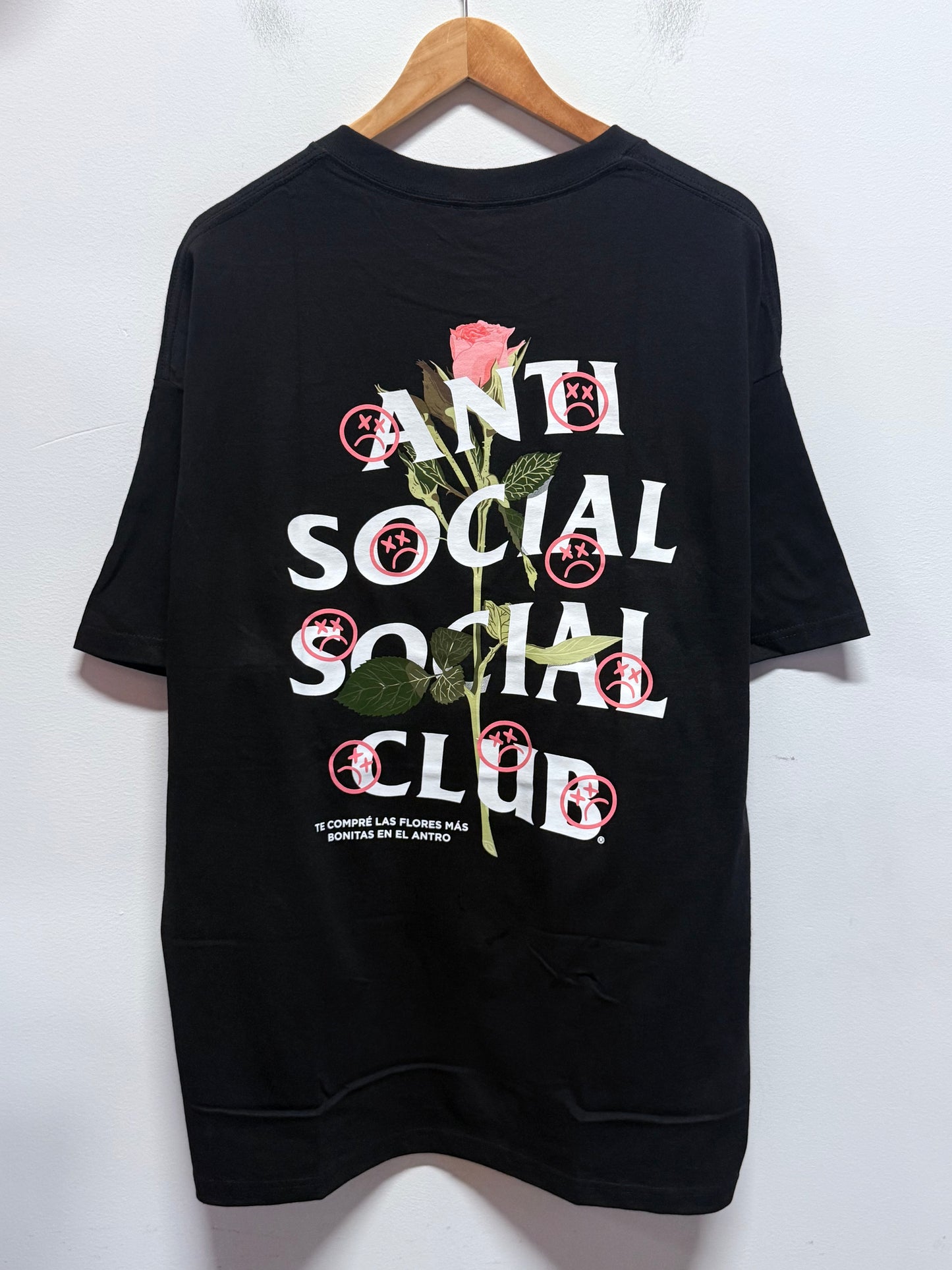 Anti Social Social Club Sadboyz Pink Rose Tee Size XXL