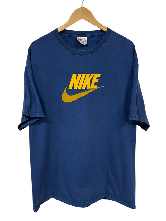 Vintage 90's Nike Futura Logo Swoosh Graphic Tee Size XL