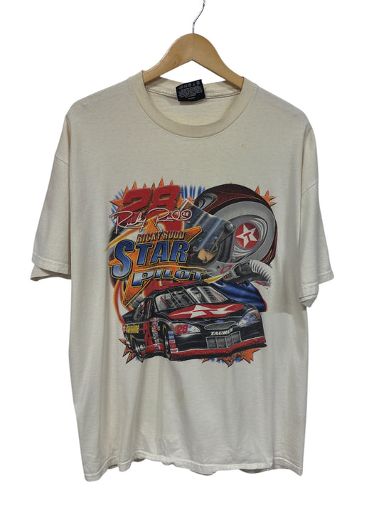 Vintage NASCAR Ricky Rudd Stellar Power Racing Graphic Tee Size Large