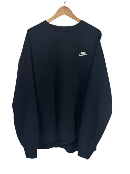 Nike Black Futura Swoosh Logo Crewneck Sweater Size XXL