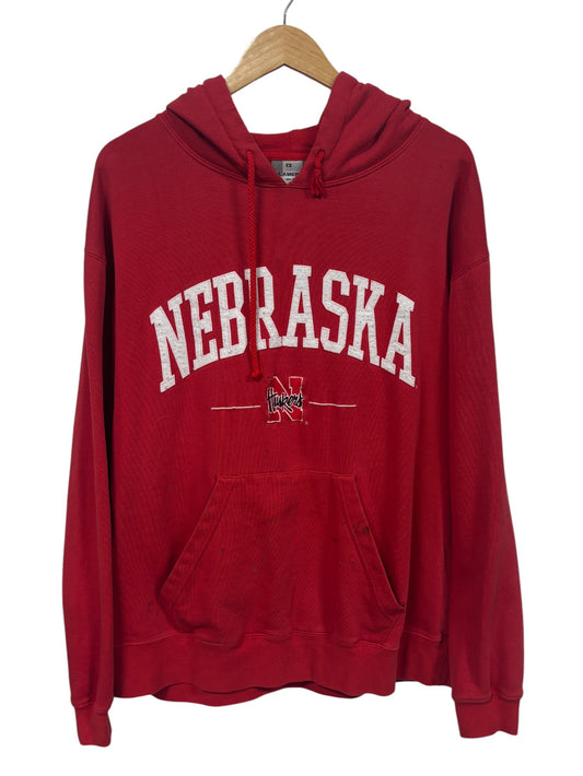 Vintage 00's Nebraska Corn Huskers Pullover Hoodie Size XL