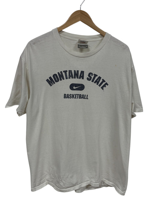 Vintage 00's Nike Montana State Basketball Graphic Tee Size Medium