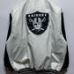 Vintage 90's Reebok Oakland Raiders Satin Bomber Jacket Size Large