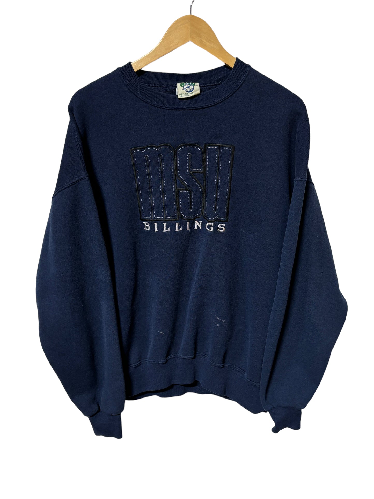 Vintage 90's MSU Billings Fleece Crewneck Sweater Size XL