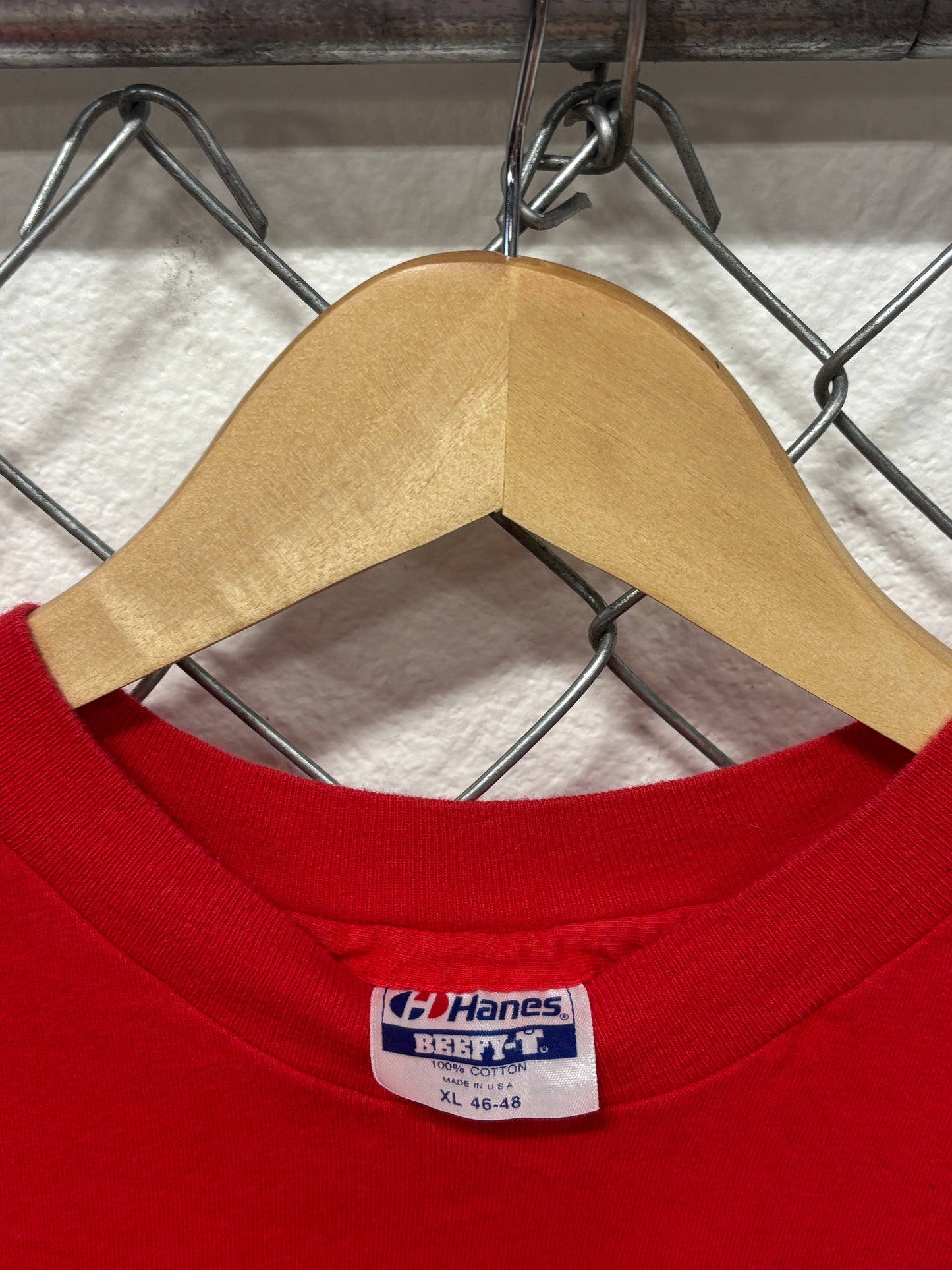 Vintage 1990 Harley Davidson Red Oak Iowa Biker Pocket Tee Size XL