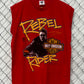Vintage 1987 Harley Davidson James Dean Rebel Rider Cutoff Tee Size XL