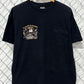 Vintage Harley Davidson 3D Emblem Genuine Hawg Biker Pocket Tee Size XL