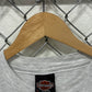 Vintage 90's Harley Davidson Bald Eagle Grey Biker Pocket Tee Size XL