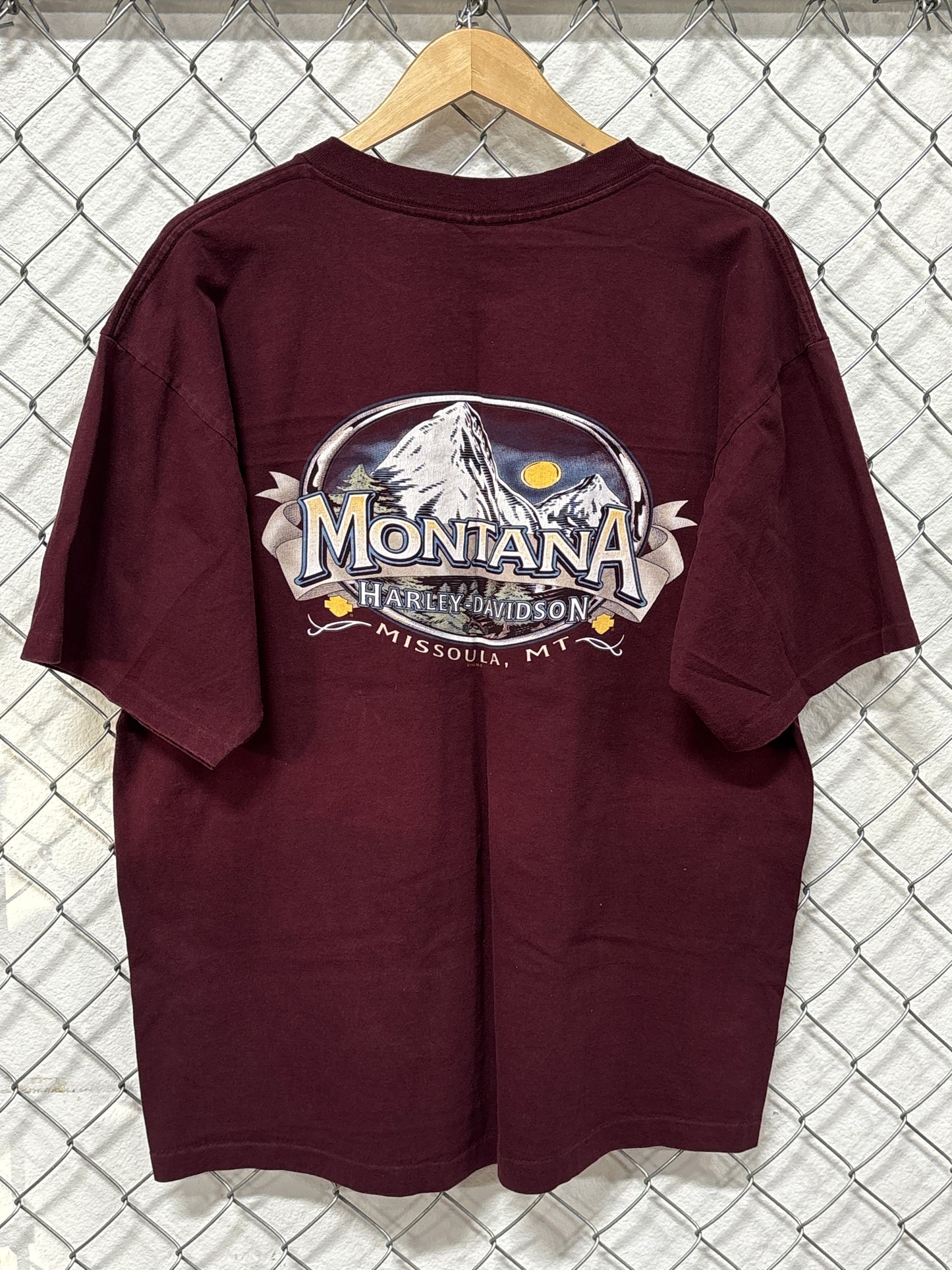 Vintage 1997 Harley Davidson Freedom Rides On It's Wings Tee Size XL