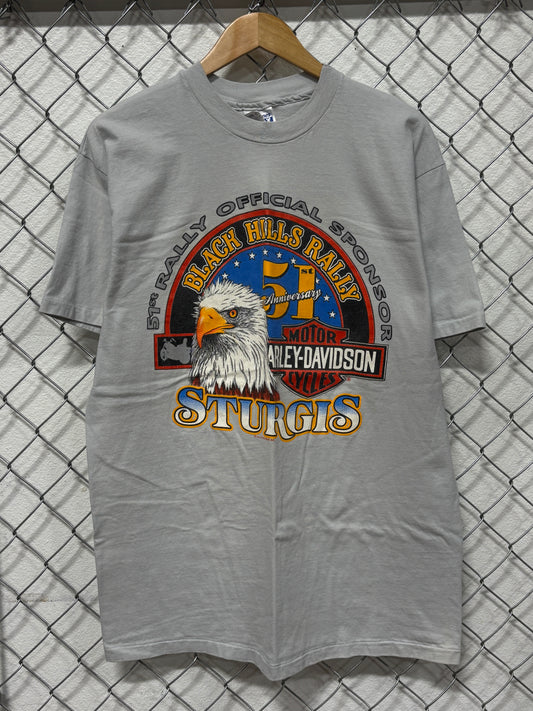 Vintage Harley Davidson 51st Sturgis Rally Biker Graphic Tee Size XL