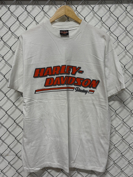 Vintage 90's Harley Davidson Motorcycle Racing Biker Tee Size XL