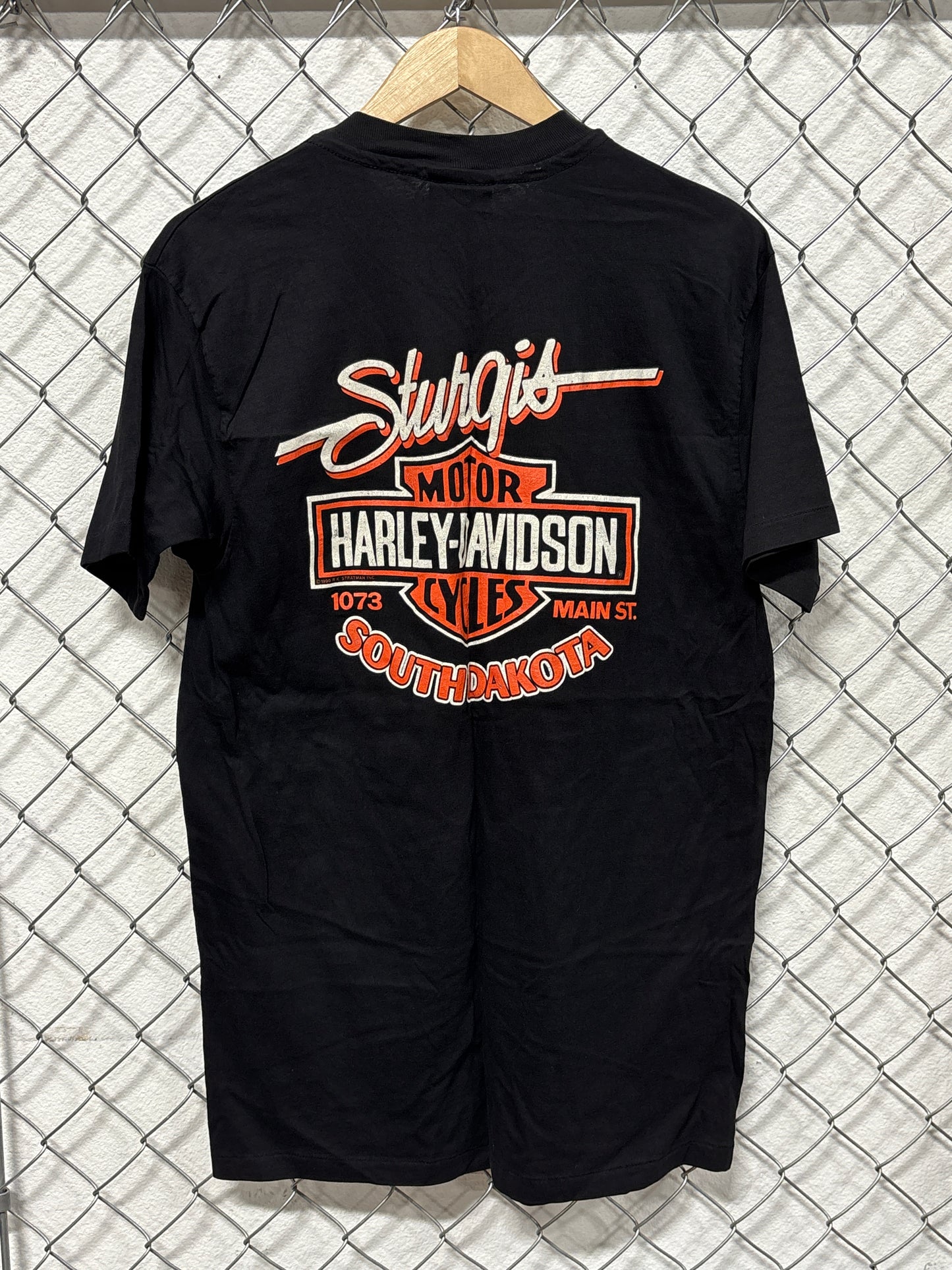 Vintage 1991 Harley Davidson Runnin With the Pack Biker Tee Size XL