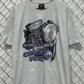 Vintage 1994 Harley Davidson Chrome Fever Engine Biker Graphic Tee Size XL