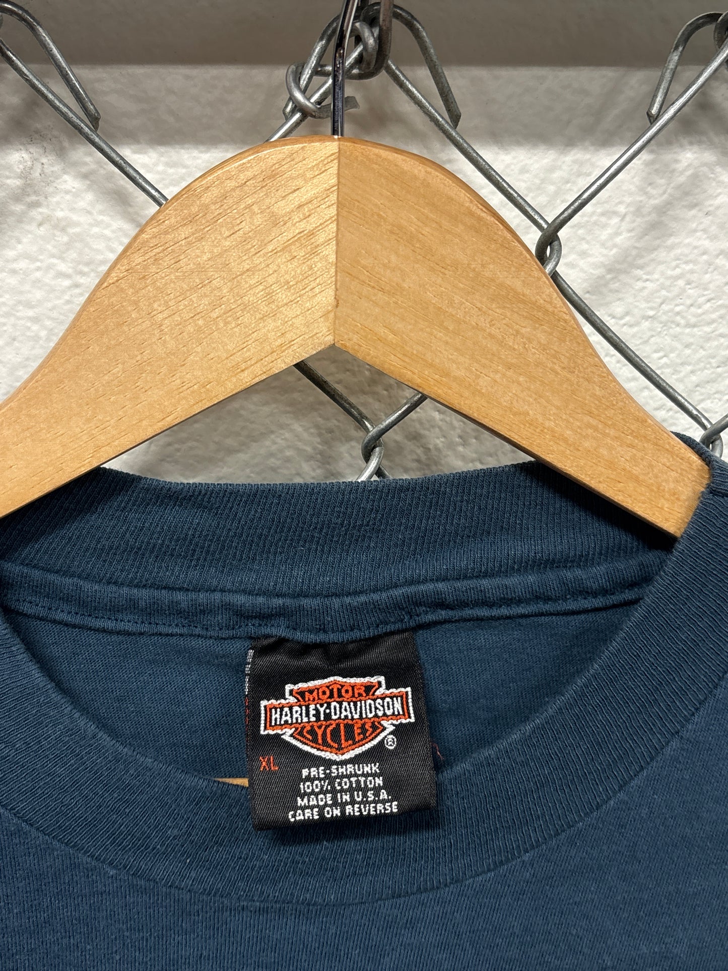 Vintage Harley Davidson Running Wild Gilette Wyoming Biker Tee Size XL